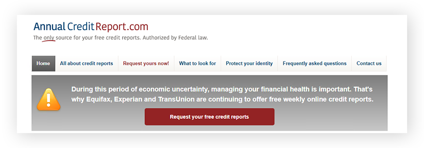 如果您的社会安全卡被盗，请通过 Annualcreditreport.com仔细监控您的信用报告。